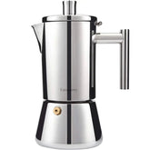 Elegant Stainless Steel 4-Cup Espresso Maker by Easyworkz - Himpall